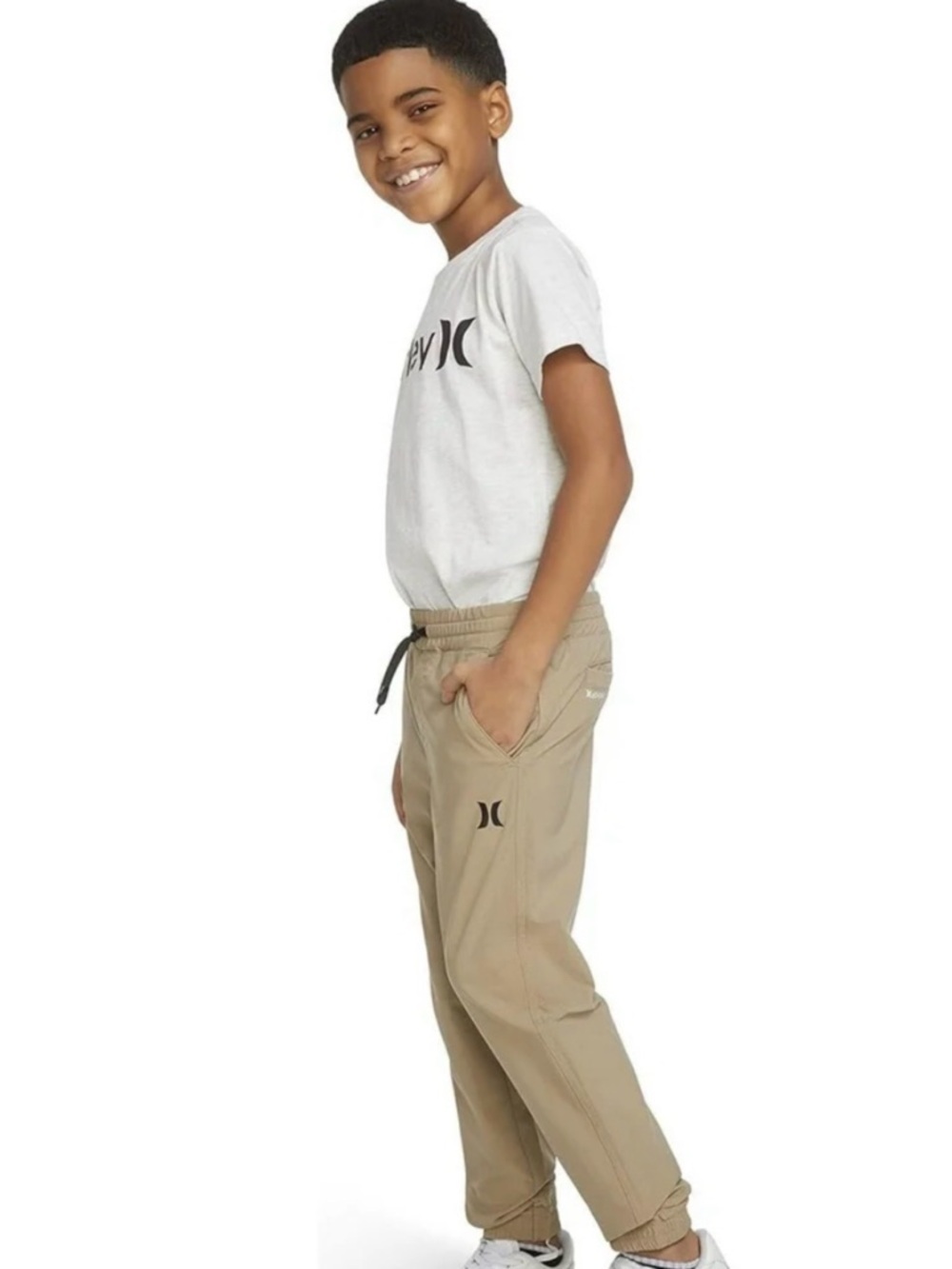 Hurley Logo Tan Joggers